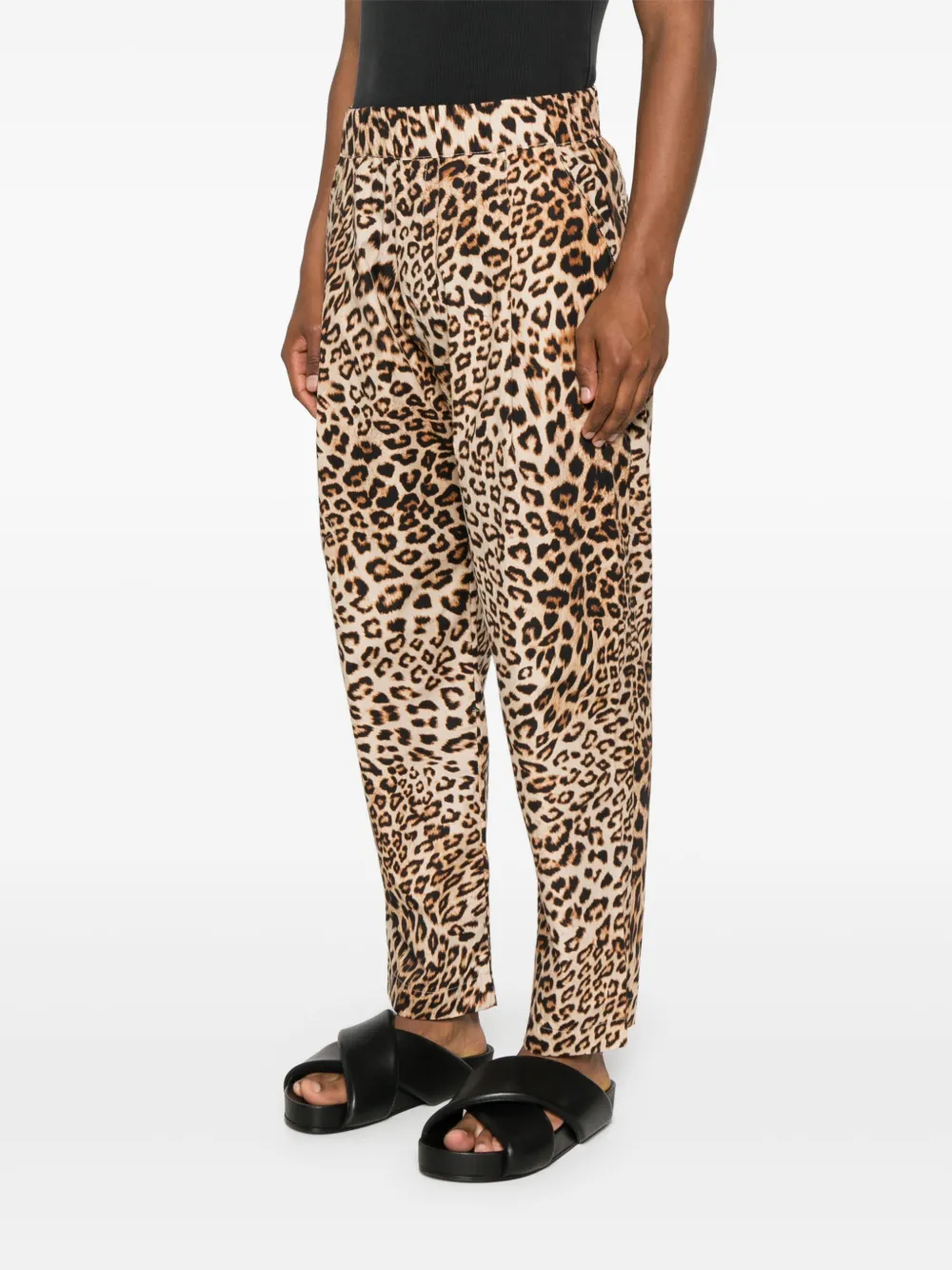 A Paper Kid Leopard-print Trousers