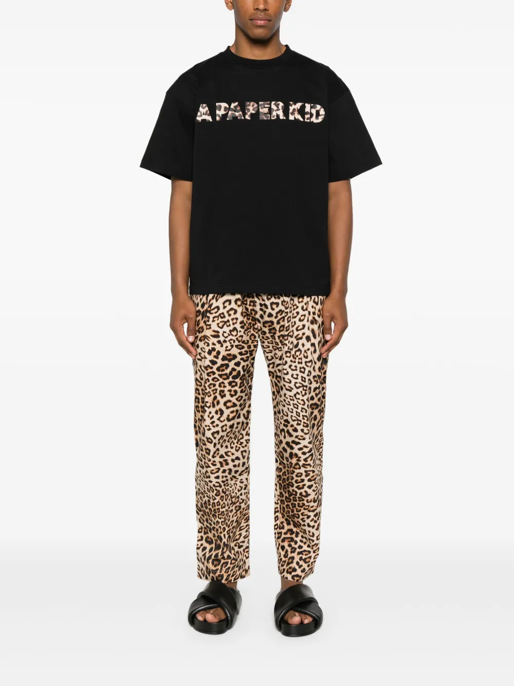 A Paper Kid leopard-print trousers | Regular & Straight-Leg Trousers | Image 2