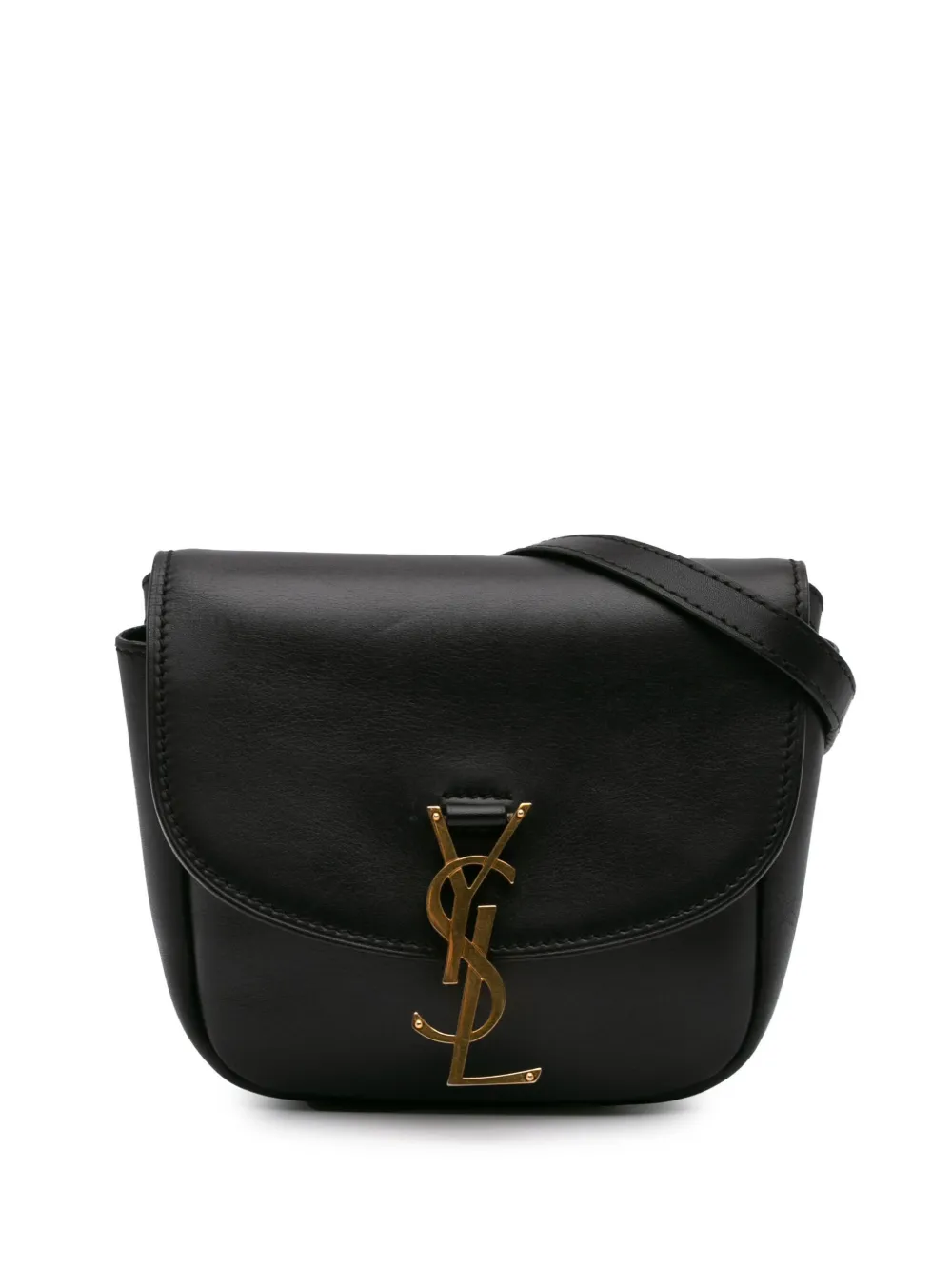 Saint Laurent Pre-Owned 2020 スモール レザー モノグラム カイア ショルダーバッグ - ブラック Saint Laurent Pre-Owned 2020 スモール レザー モノグラム カイア ショルダーバッグ - ブラック