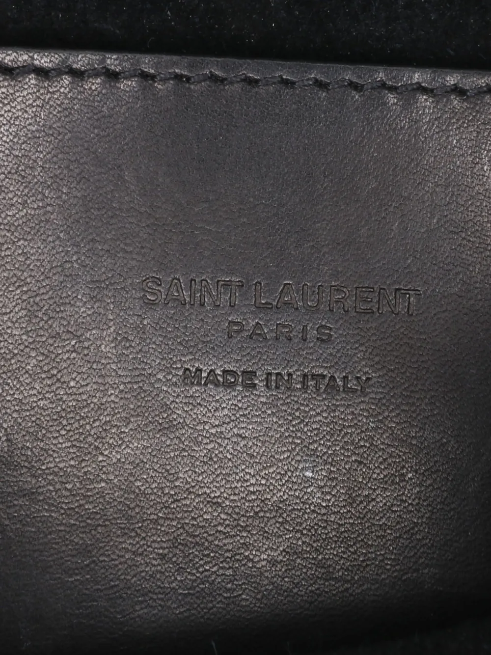 Pre-owned Saint Laurent 2020 Small Leather Monogram Kaia Crossbody Bag In Black