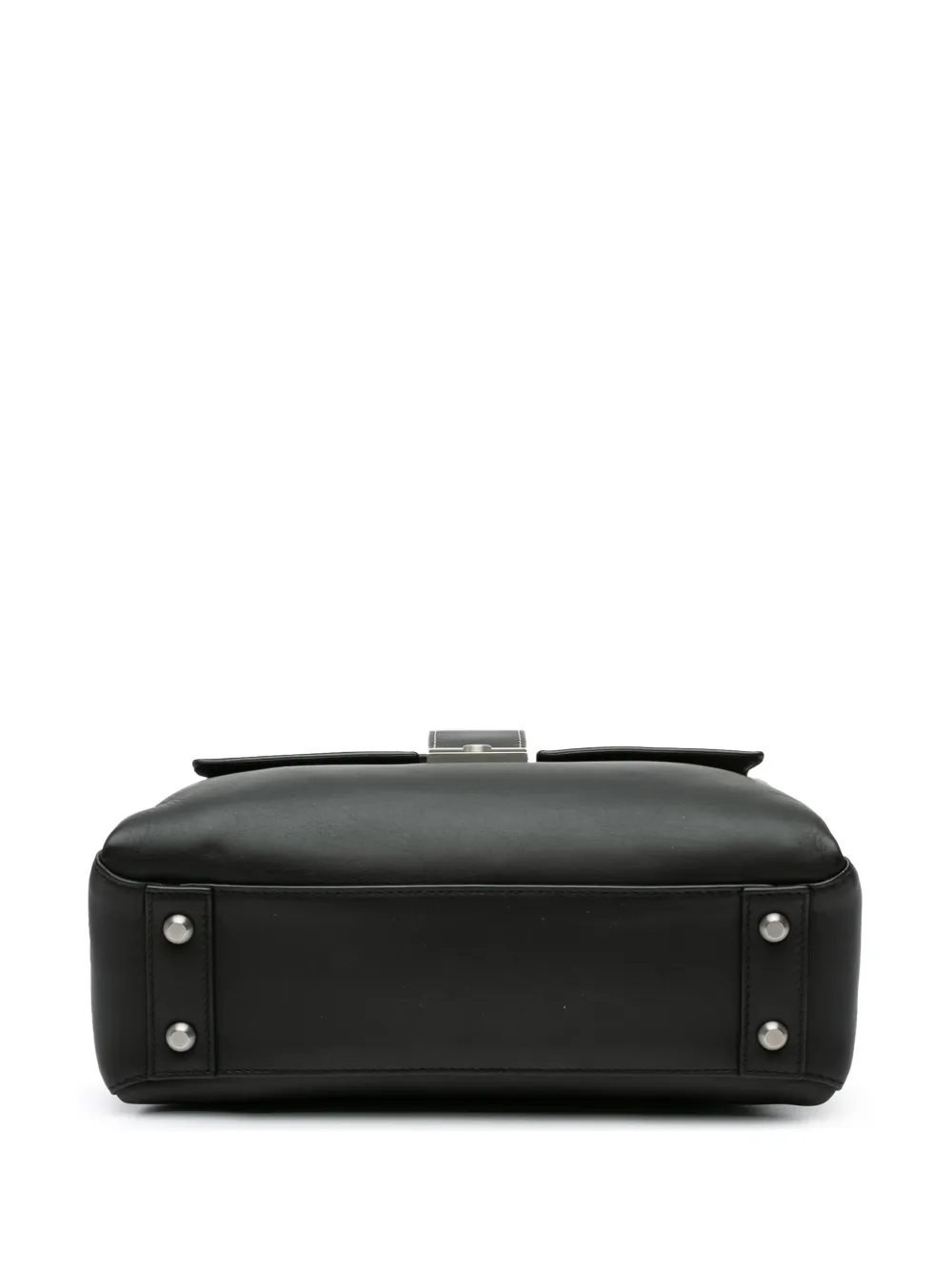Pre-owned Bottega Veneta 2012-2024 Small Nappa Piazza Top Handle Satchel In Black