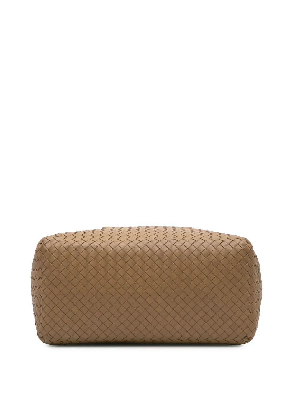 Pre-owned Bottega Veneta 2012-2024 Nappa Intrecciato Brick Tote Bag In Brown