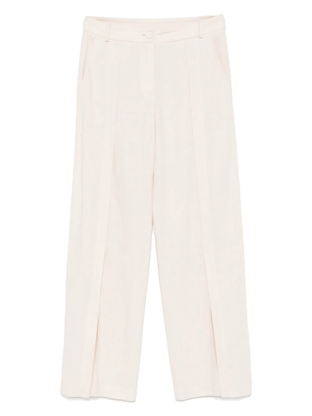 MARIUCCIA MILANO front-slits trousers | Neutrals | Image 1