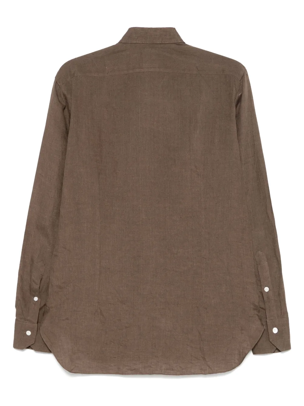 Barba linen shirt - Bruin