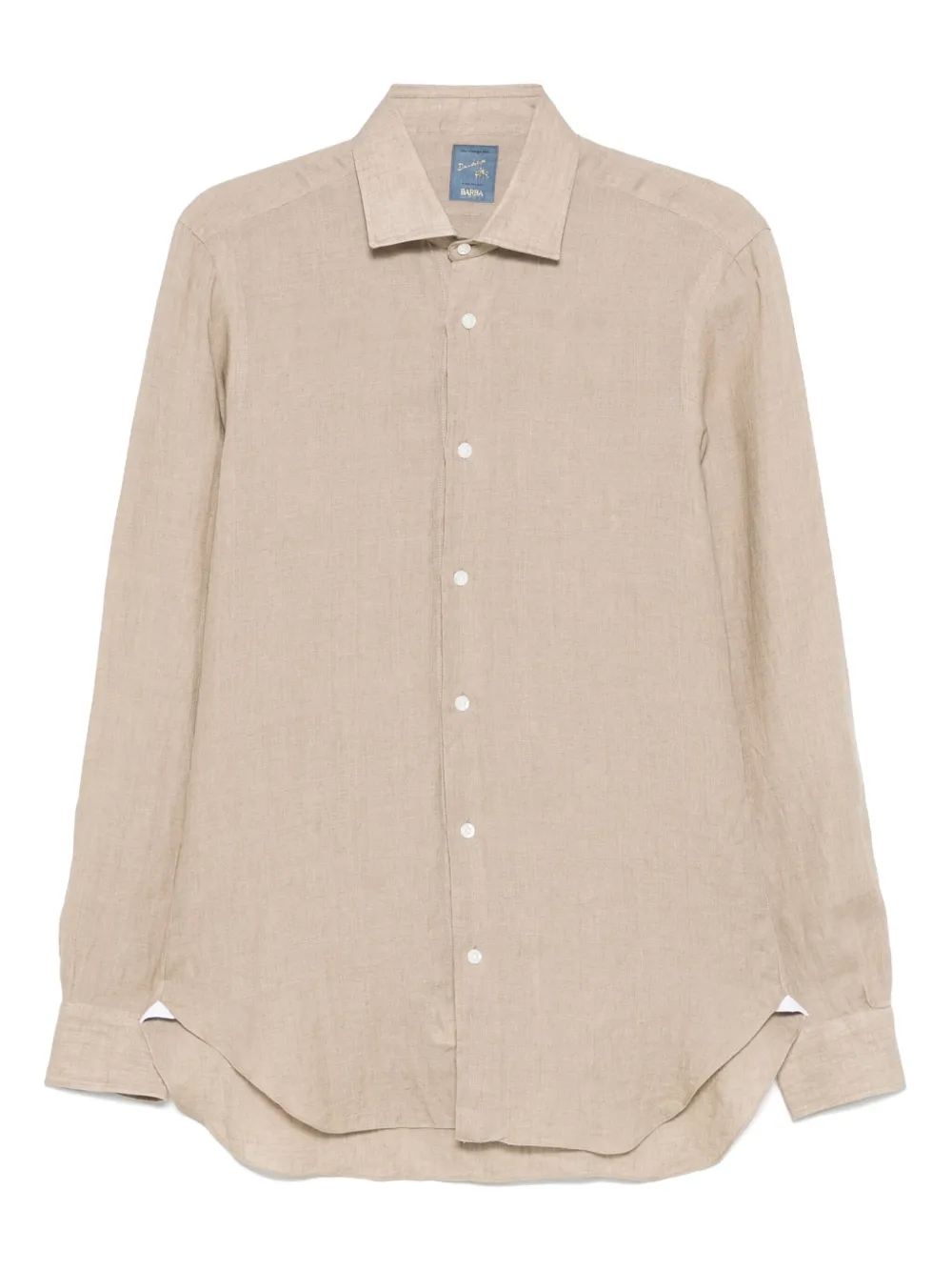 Barba linen shirt - ブラウン Barba linen shirt - ブラウン