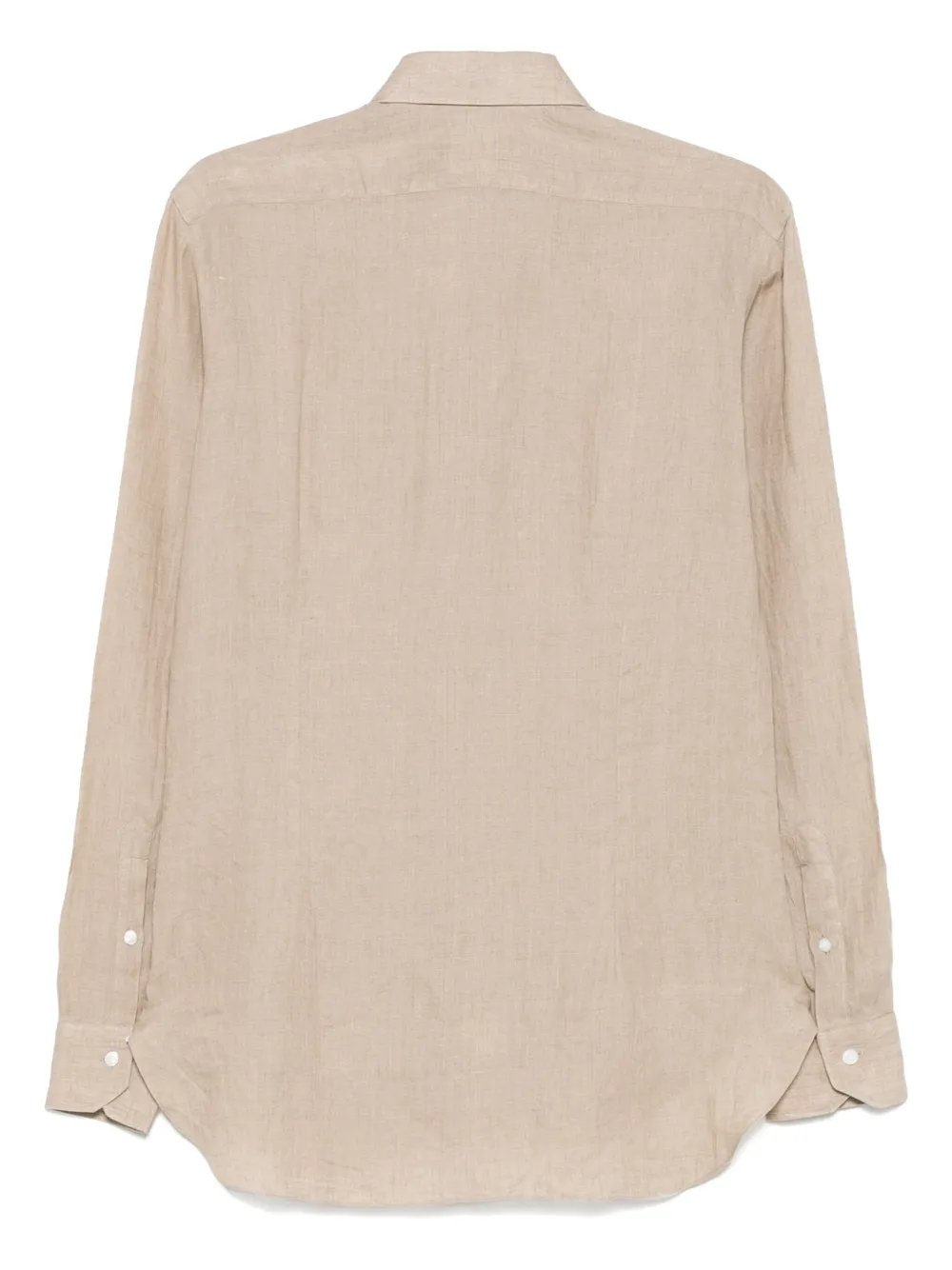 Barba linen shirt - Bruin
