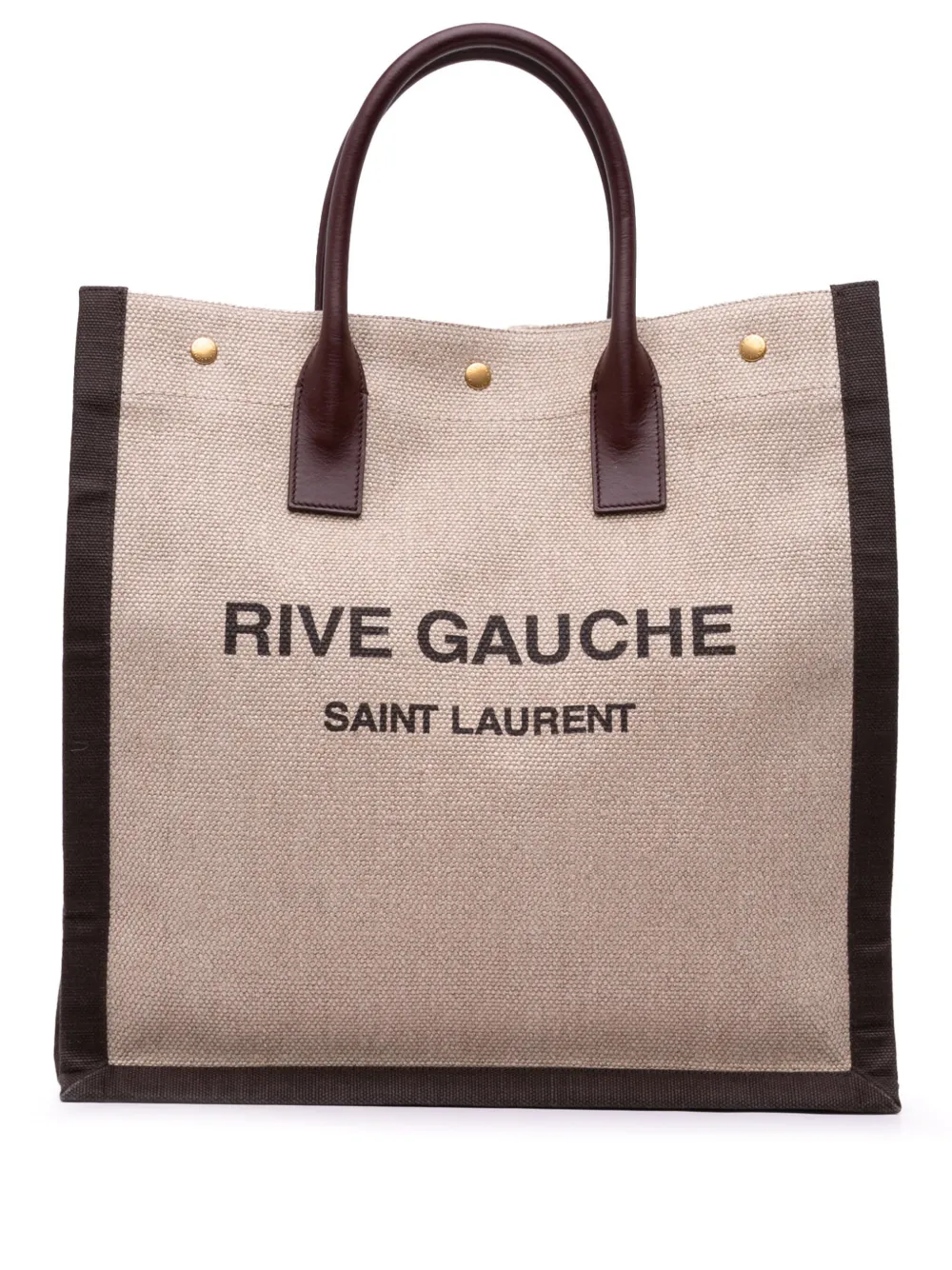 Saint Laurent Pre-Owned 2020 Canvas Rive Gauche North South tote bag | Brown | Image 1