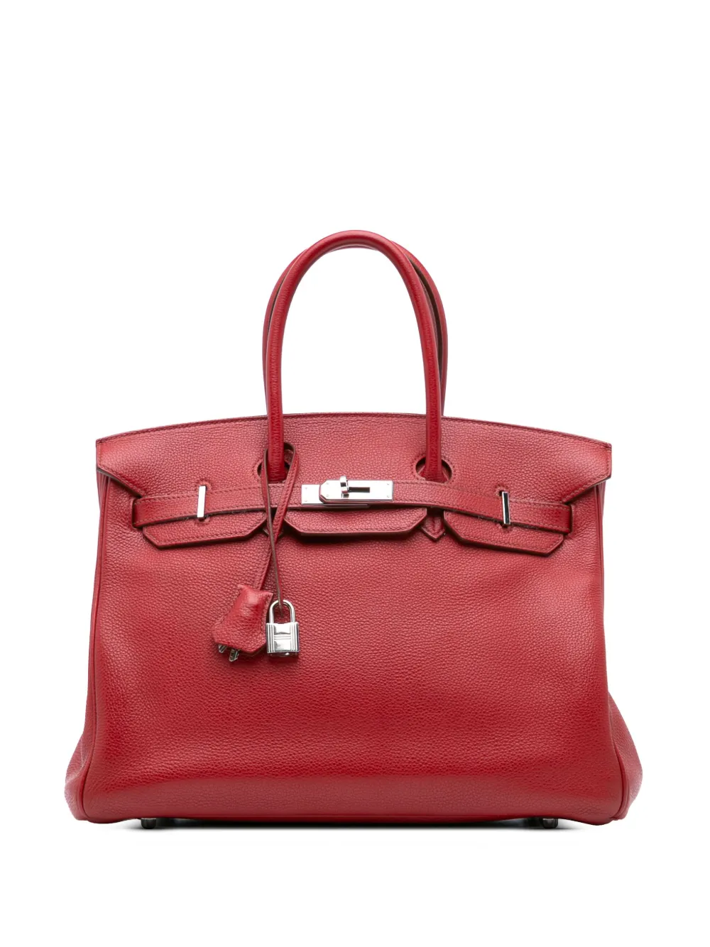 Hermès Pre-Owned 2007 トゴ バーキン ルトゥルネ 35 ハンドバッグ - レッド Hermès Pre-Owned 2007 トゴ バーキン ルトゥルネ 35 ハンドバッグ - レッド