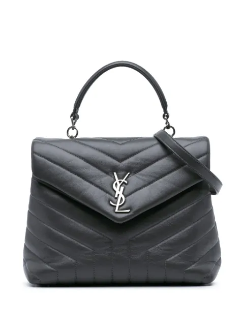 Saint Laurent Pre-Owned 2018 mittelgroße Matelasse LouLou Satchel-Tasche aus Leder