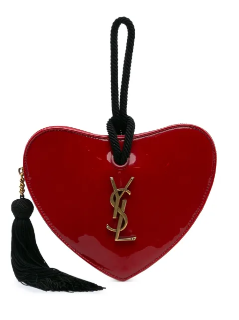 Saint Laurent Pre-Owned bolsa de mano Patent Sac Coeur Heart Shaped 2018