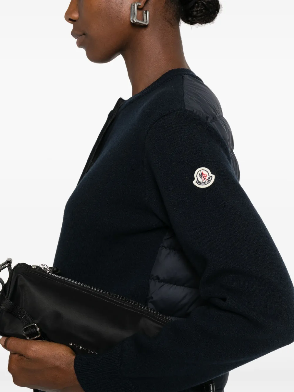 Moncler Vest van scheerwol Blauw