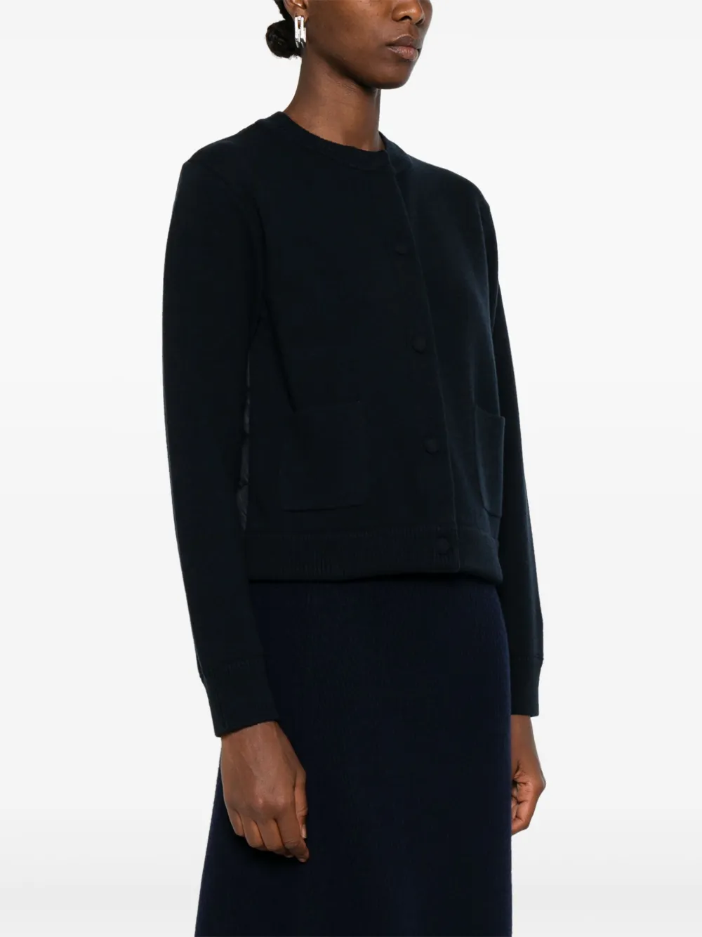 Moncler Vest van scheerwol Blauw