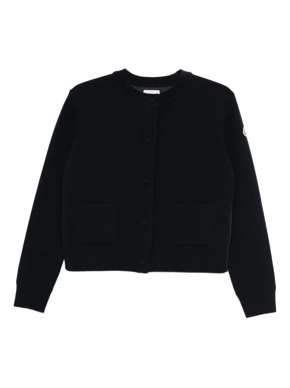 Moncler Vest van scheerwol Blauw