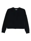 Moncler quilted-panel cardigan - Blue