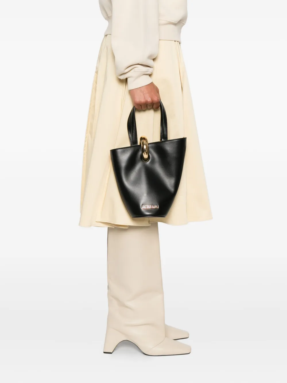 Jacquemus Le Petite Bambola bucket-tas Zwart