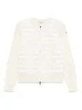 Moncler quilted wool jacket - Neutrals