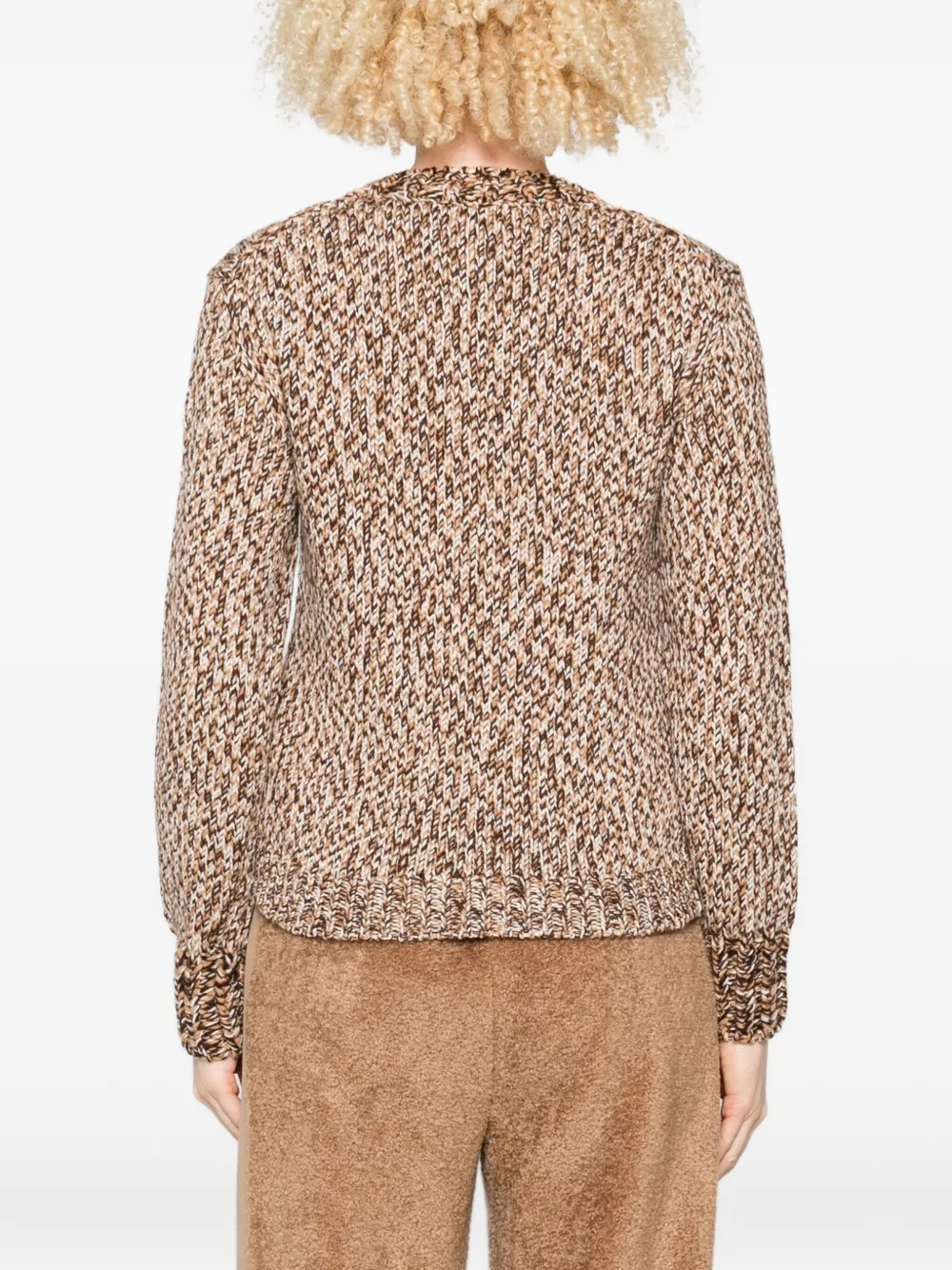 Moncler Trui met ronde hals Bruin