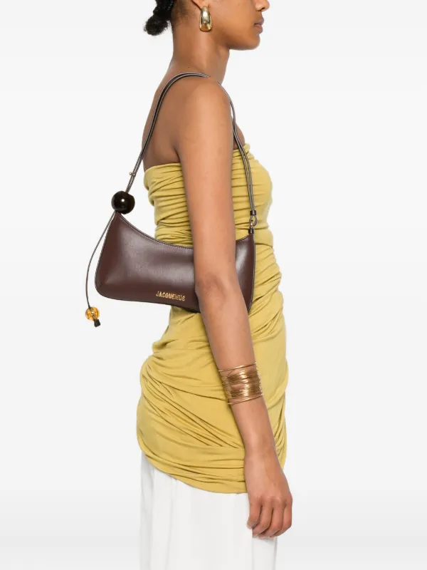 Jacquemus The Bisou Perle Shoulder Bag | Brown | FARFETCH