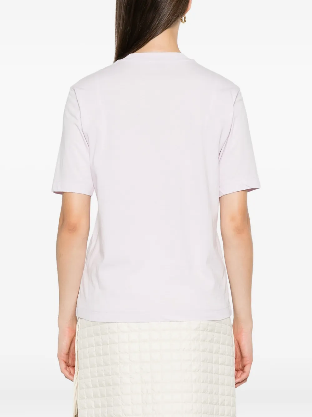 Moncler logo-patch short-sleeve T-shirt Roze