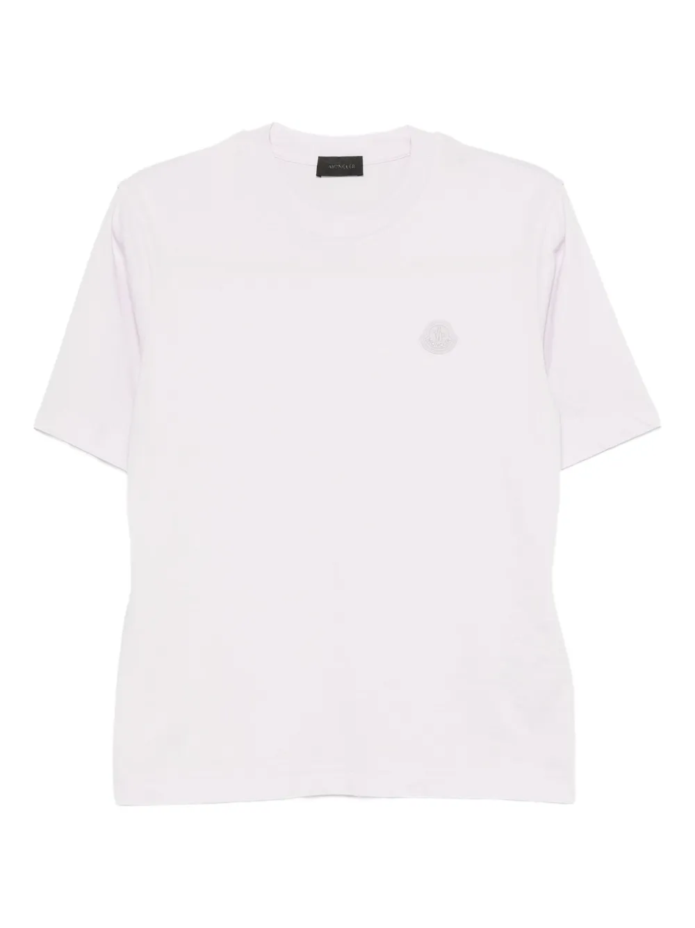 Moncler logo-patch short-sleeve T-shirt Roze