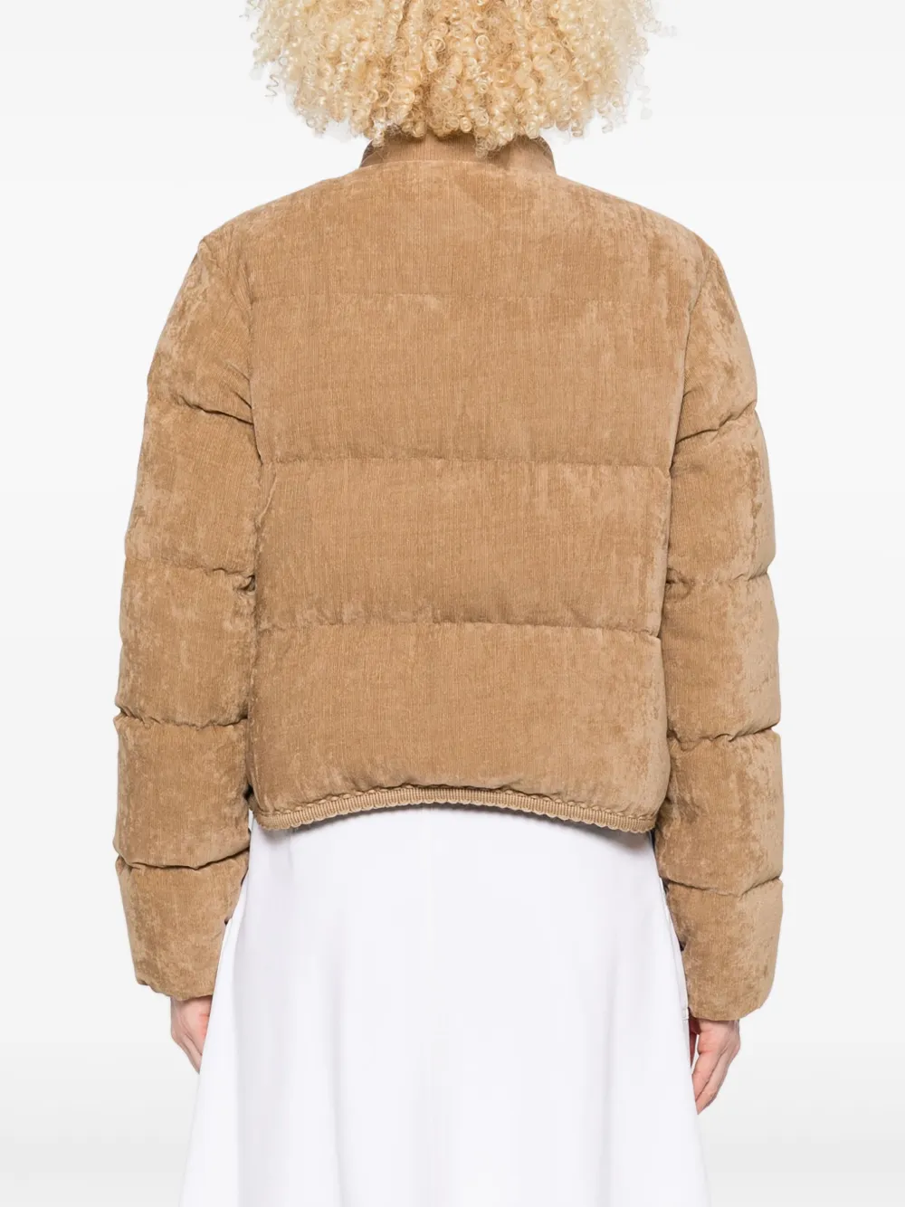 Moncler Jack met logopatch Bruin