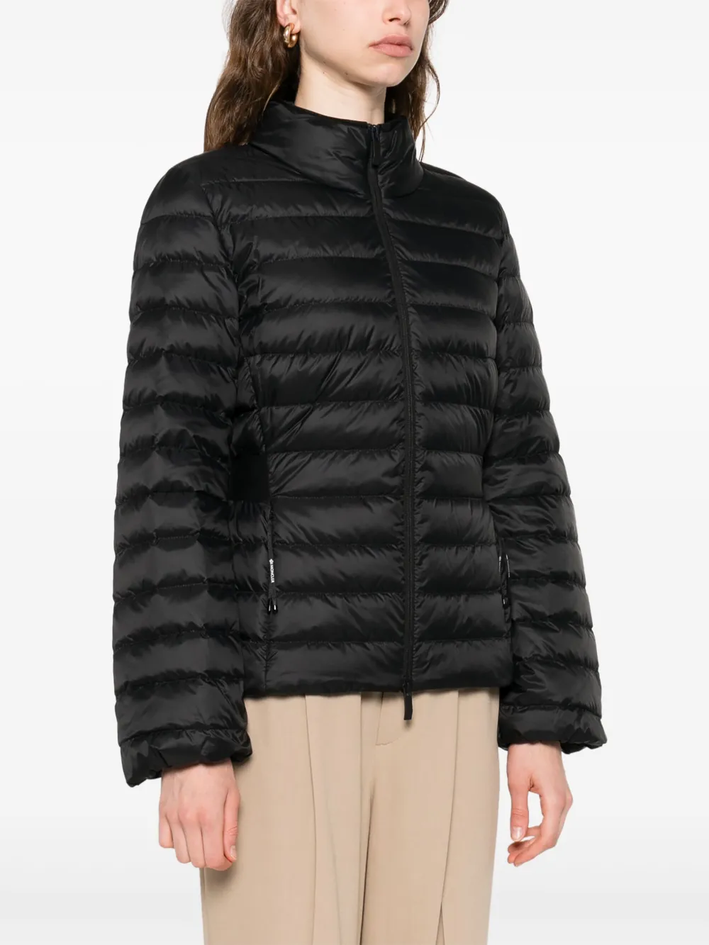 Moncler Verrerie gewatteerd jack Zwart