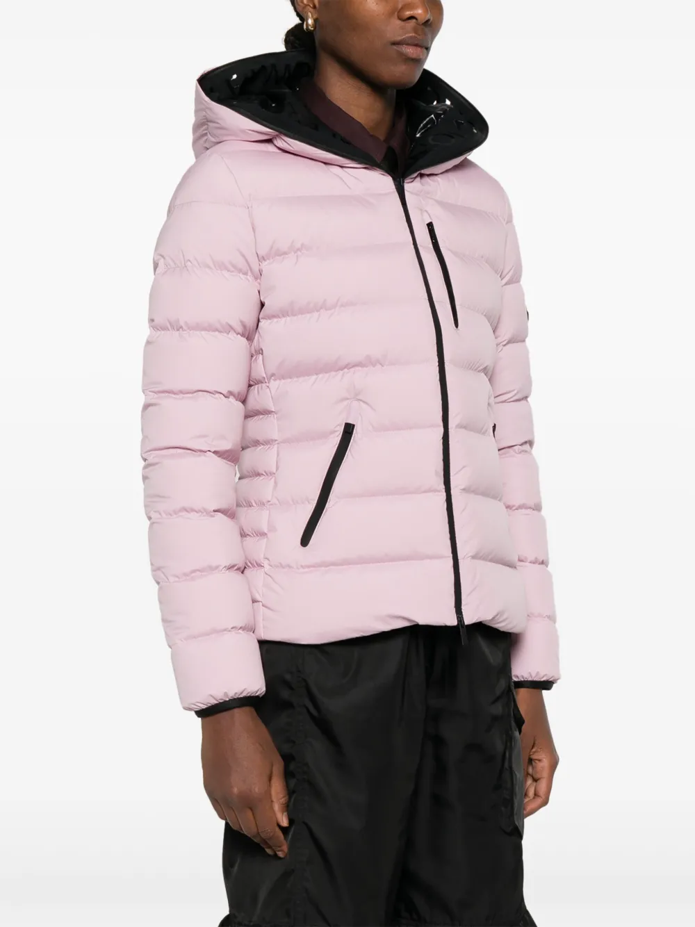 Moncler Gevoerd jack met capuchon Roze