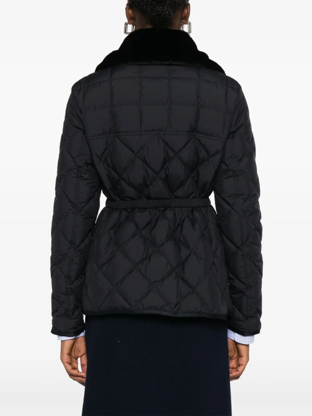Moncler Gewatteerd bikerjack Blauw