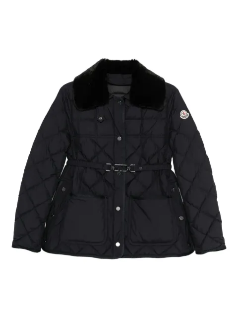 Moncler quilted belted jacket