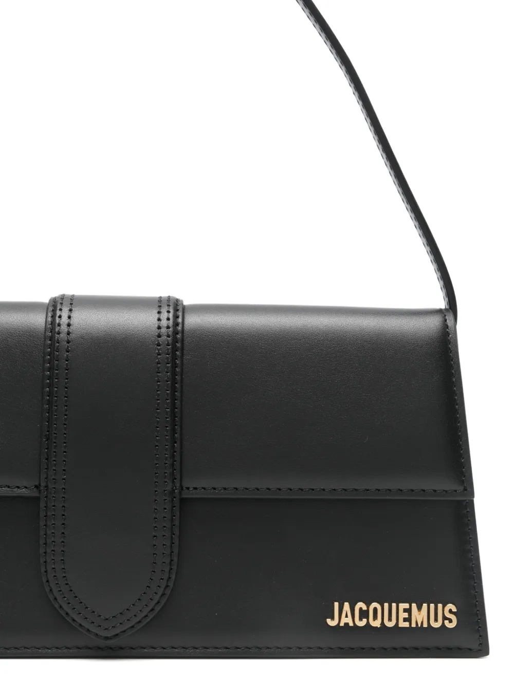 Jacquemus Long Rectangular Shoulder Bag Design In Black