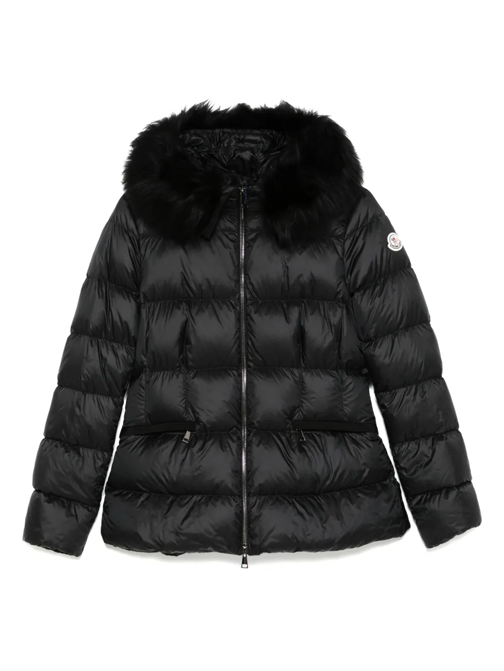 Moncler chamarra capitonada con parche del logo | negro | Image 1