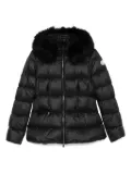 Moncler logo-patch puffer jacket - Black