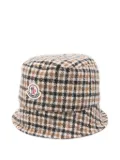 Moncler checked bucket hat - Green