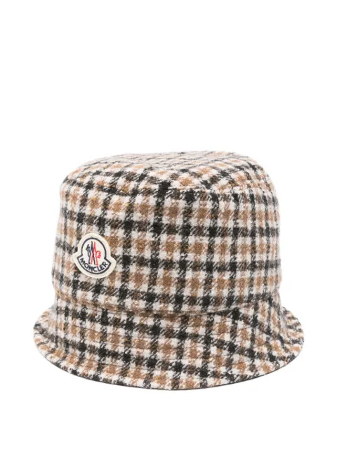 Moncler checked bucket hat
