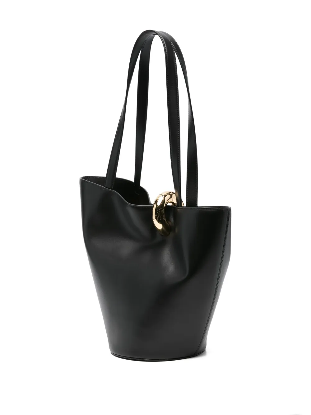 Jacquemus The Medium Bambola Asymmetric Leather Bucket Bag