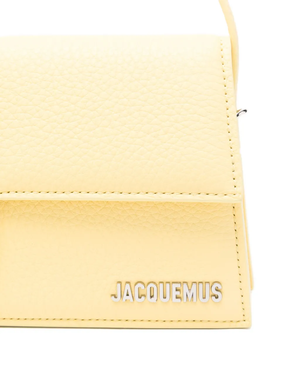 Jacquemus Le Bambino Long Flap Shoulder Bag In Yellow