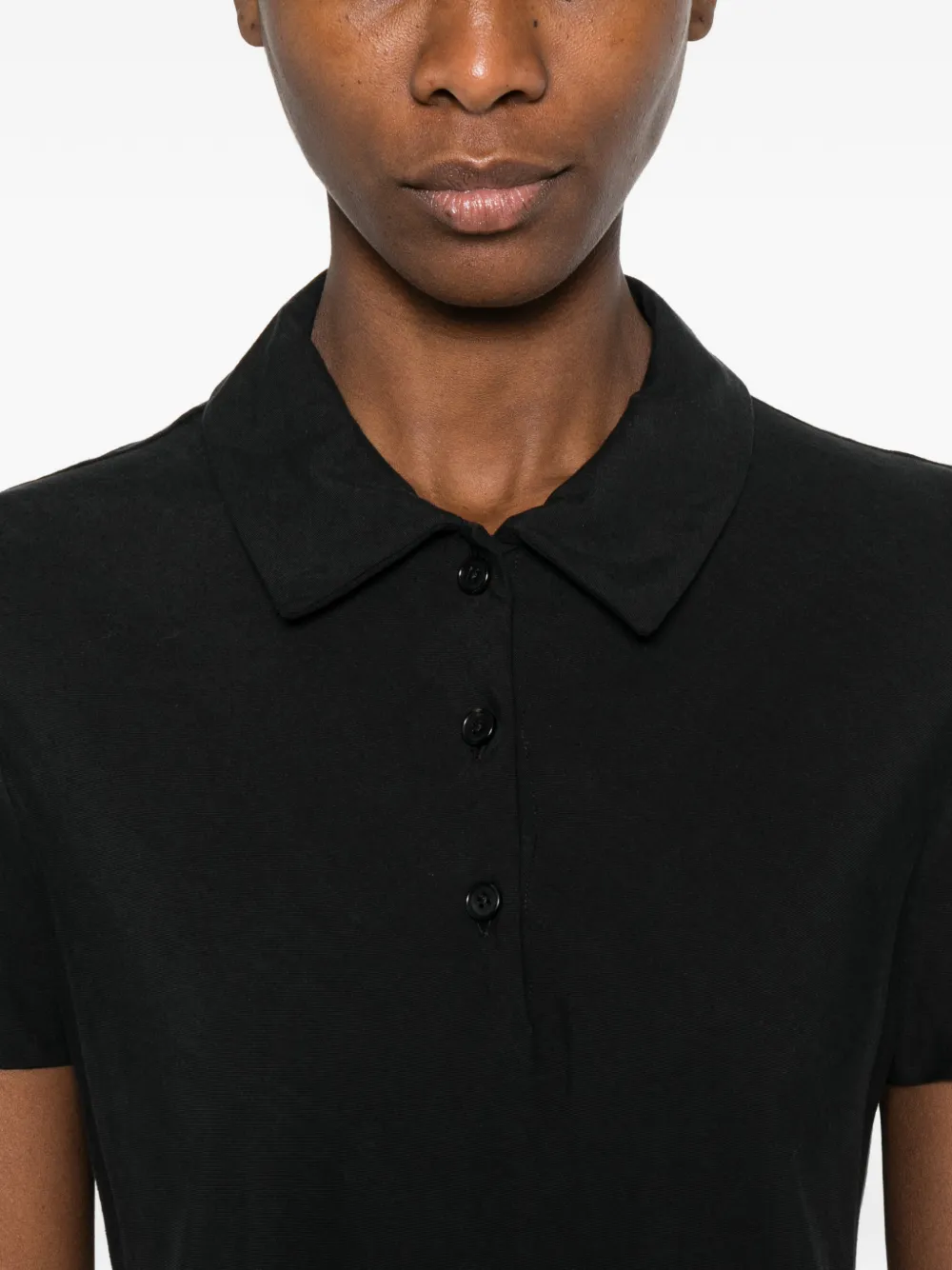 The Row Valenit Short-sleeve Maxi Dress in Black, view 5