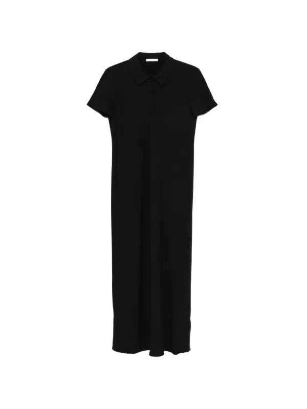 The Row Valenit Short-sleeve Maxi Dress in Black