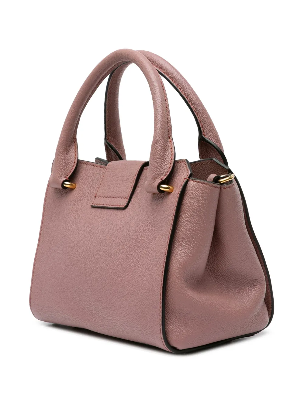 Burberry Pre-Owned 2000-2017 Small Grained Leather Buckle Tote satchel | Pre-Owned | Image 2