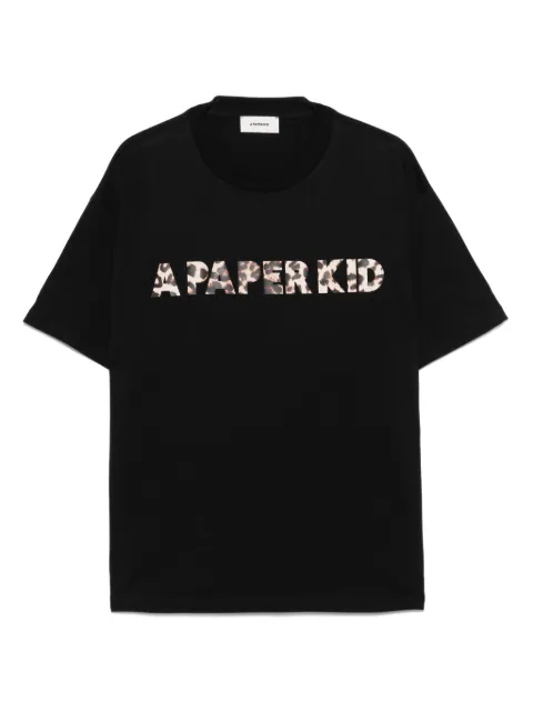 A Paper Kid playera con logo estampado