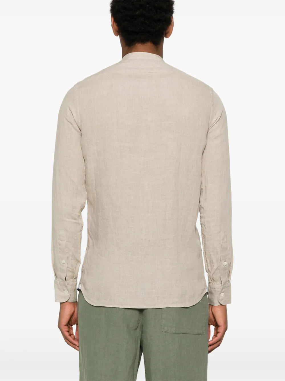 Tagliatore Linnen overhemd Beige