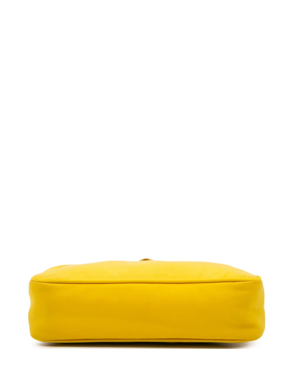 Pre-owned Prada 2019-2024 Mini Tessuto Re-edition 2000 Shoulder Bag In Yellow