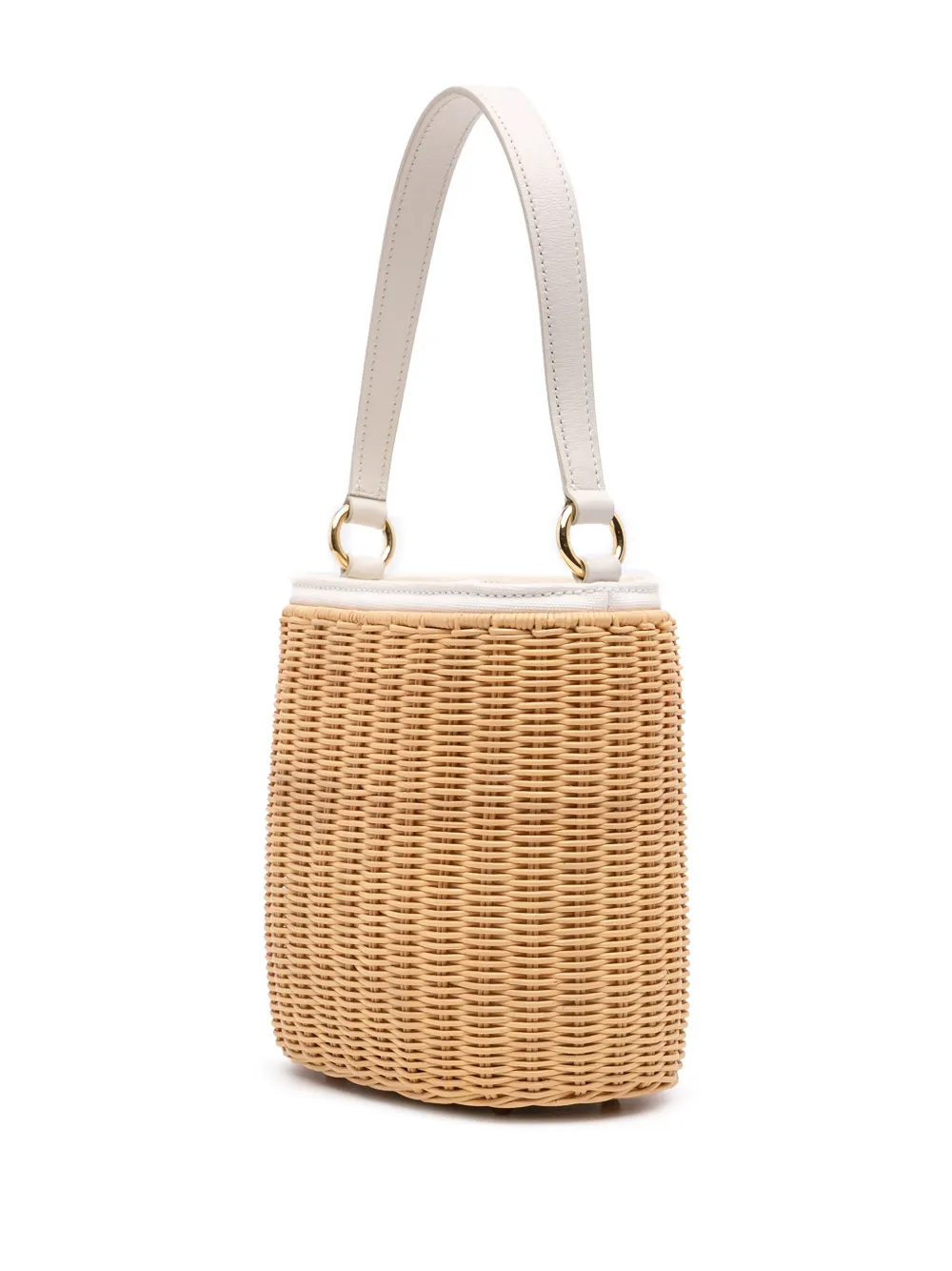 Prada Pre-Owned 2013-2024 Wicker Canvas Panier bucket bag | Bags | Image 2