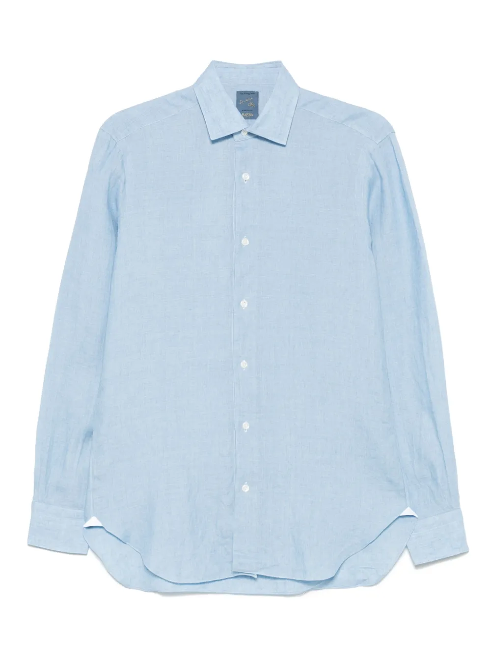 Barba linen shirt - ブルー Barba linen shirt - ブルー