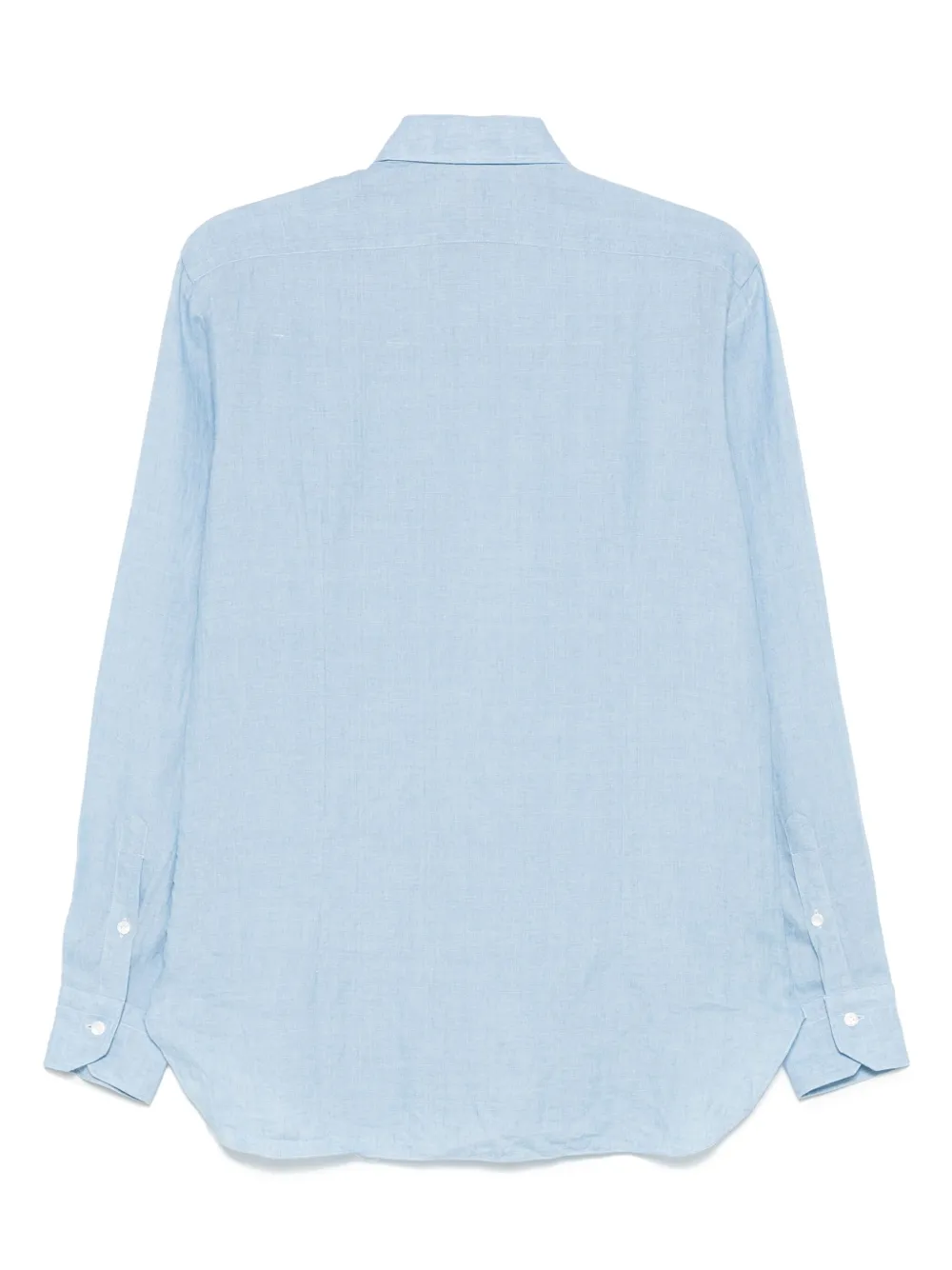 Barba linen shirt - Blauw