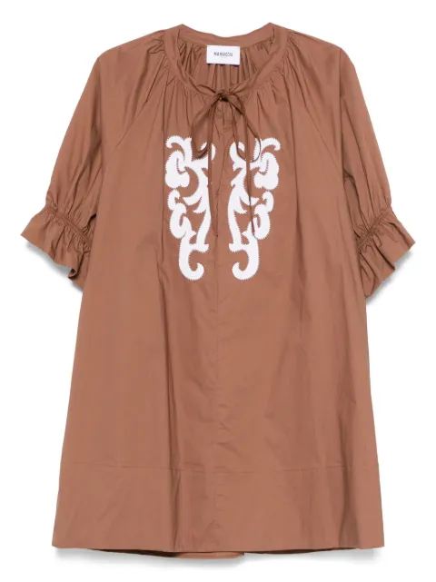 MARIUCCIA MILANO poplin mini dress