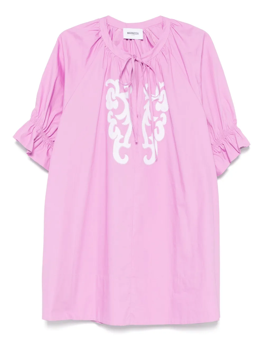 MARIUCCIA MILANO poplin mini dress | Pink | Image 1