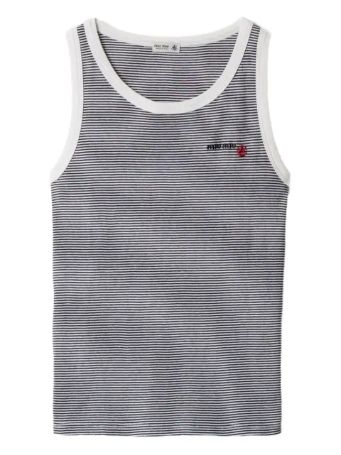 Miu Miu x Petit Bateau ribbed top