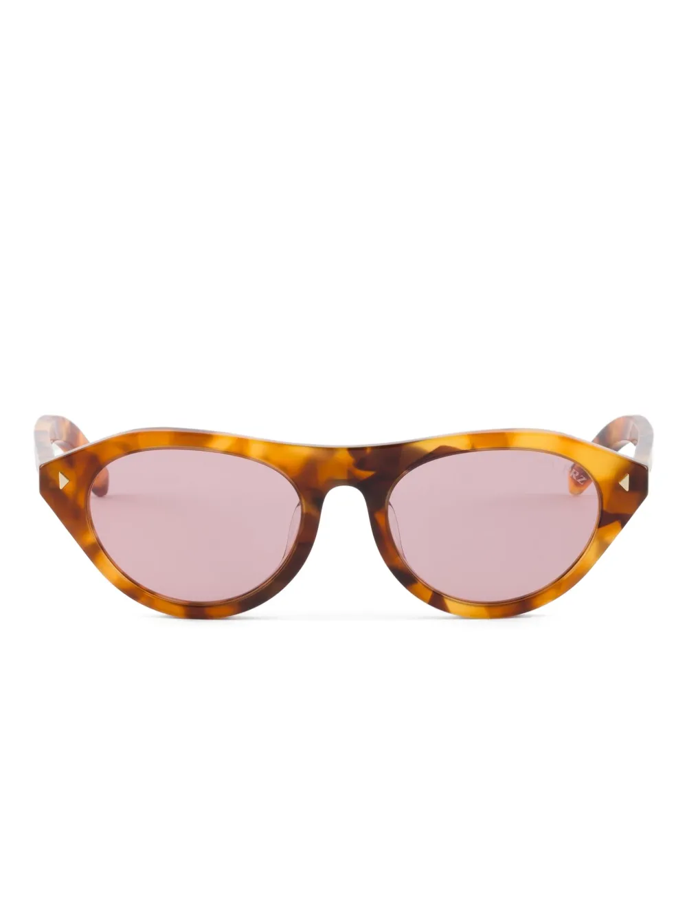 Prada Eyewear Zonnebril met rivetdetail Bruin