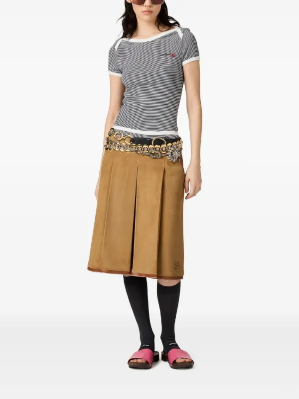 最新作☆【MIUMIU】プチバトー×ミュウミュウ Tシャツ Miu Miu x Petit Bateau Tシャツ | ホワイト | FARFETCH JP